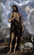 El Greco St. John the Baptist oil painting on canvas